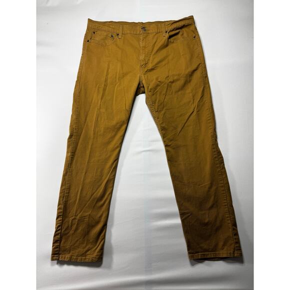 Levi's 502 Men's Tapered Leg Brown Denim Jeans - Size 40x30 - Picture 1 of 7